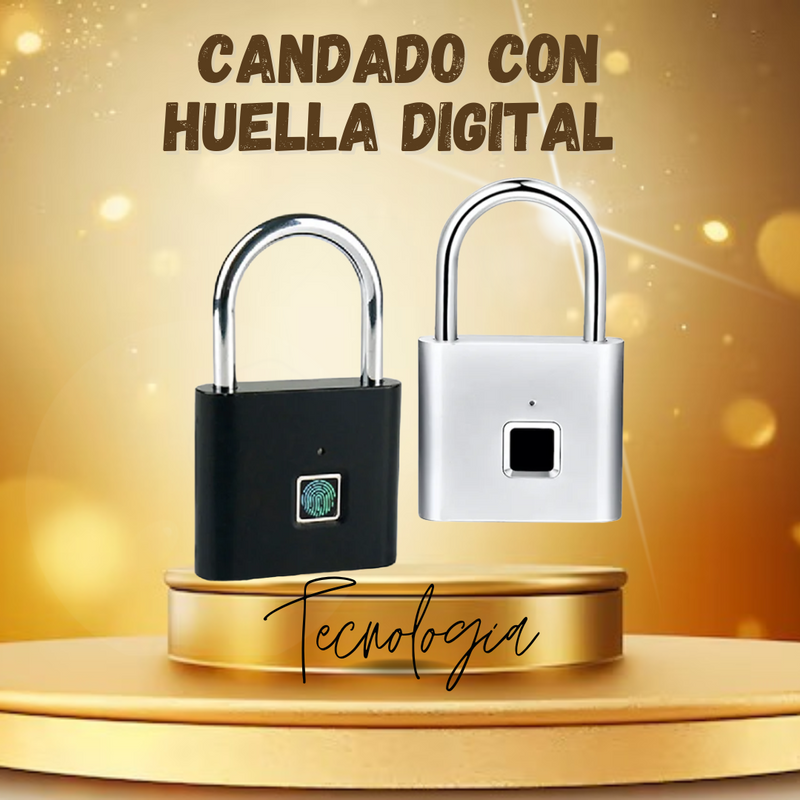 CANDADO CON HUELLA DIGITAL