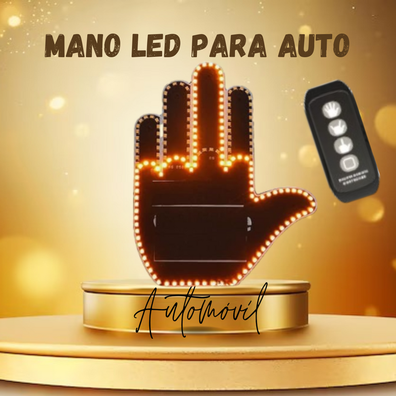 MANO LED DIVERTIDA PARA AUTOS